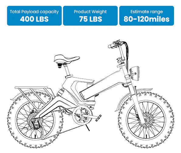 Cyber EK-6 PRO 48V25AH 40AH 100-120Miles 28MPH