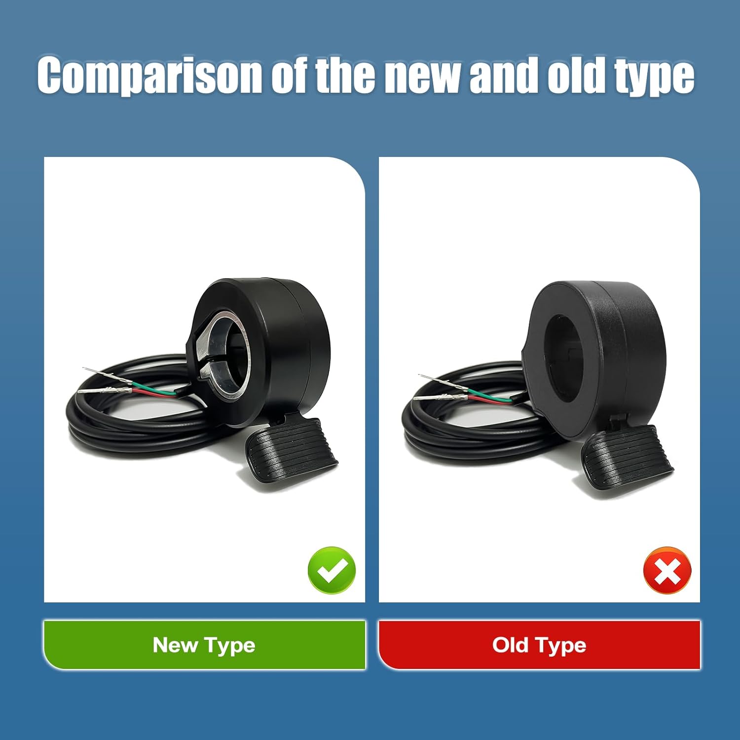 Thumb Throttle Ebike: Electric Scooter Throttle, Ebike Throttle, 7/8inch (22mm)