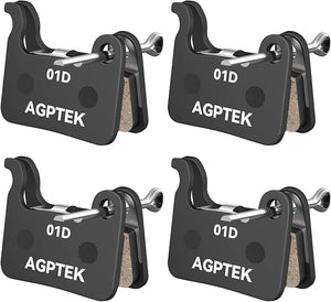 Bike Brake Pads, High-Performance Bicycle Brake Pad, 4 Pairs Semi-Metallic Bike