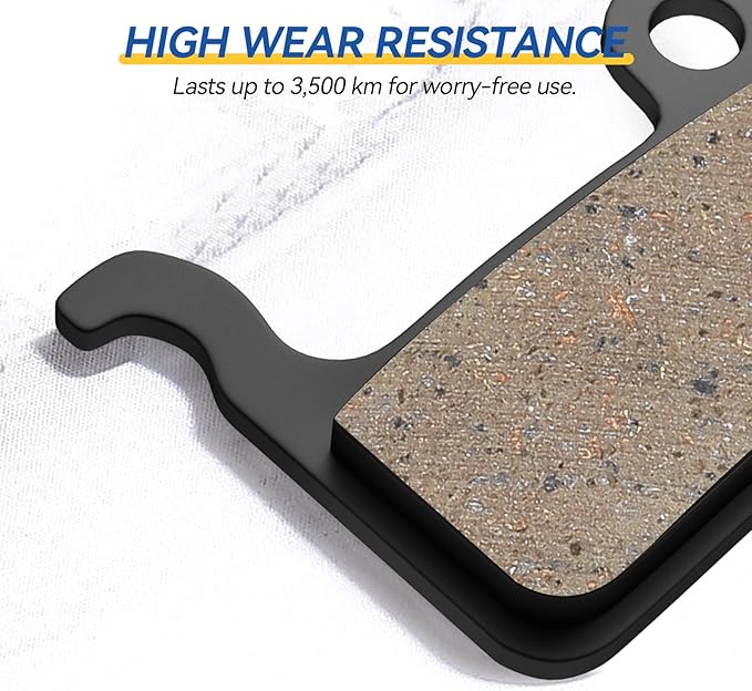 Bike Brake Pads, High-Performance Bicycle Brake Pad, 4 Pairs Semi-Metallic Bike